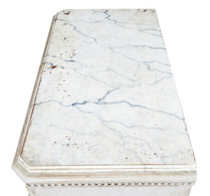 Pair of 19th Century Swedish Painted Faux Marble Top Chest of Drawers — thumbnail 3