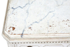 Pair of 19th Century Swedish Painted Faux Marble Top Chest of Drawers — thumbnail 4