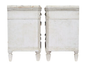 Pair of 19th Century Swedish Painted Faux Marble Top Chest of Drawers — thumbnail 6