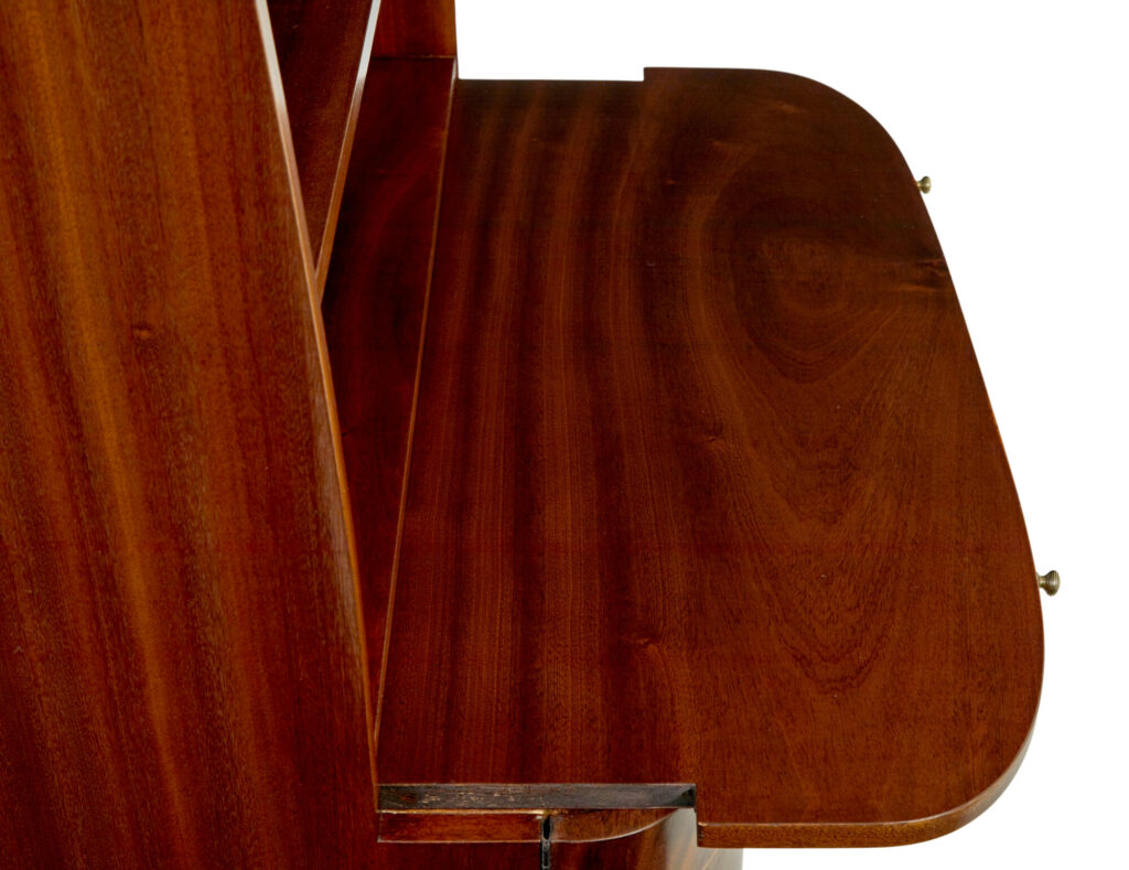 Pair of Mid 20th Century Flame Mahogany Swedish Bookcases by Bodafors — image 3