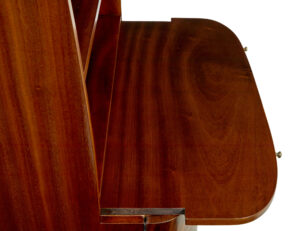 Pair of Mid 20th Century Flame Mahogany Swedish Bookcases by Bodafors — thumbnail 3