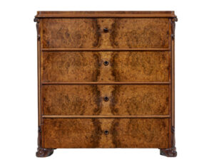 19th Century Burr Walnut Chest of Drawers — thumbnail 6