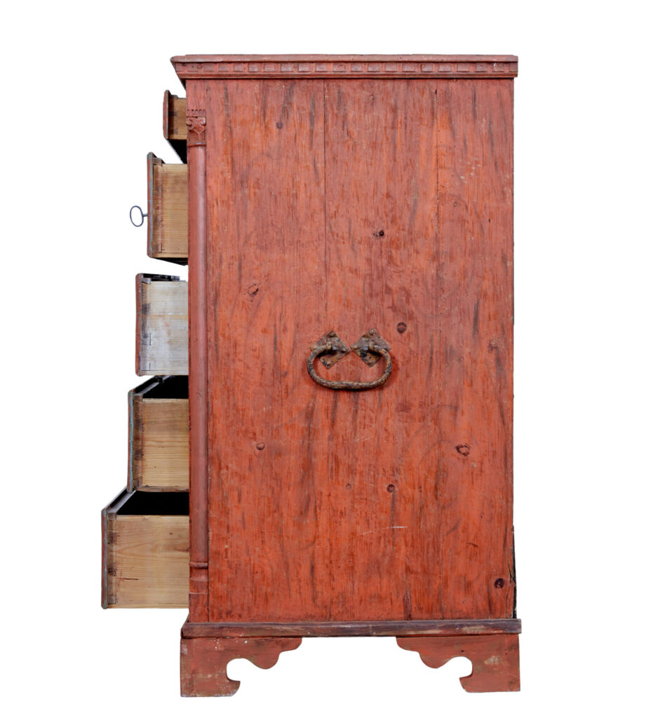 Late 18th Century Swedish Gustavian Painted Chest of Drawers — image 6
