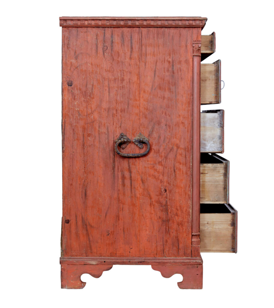 Late 18th Century Swedish Gustavian Painted Chest of Drawers — image 8