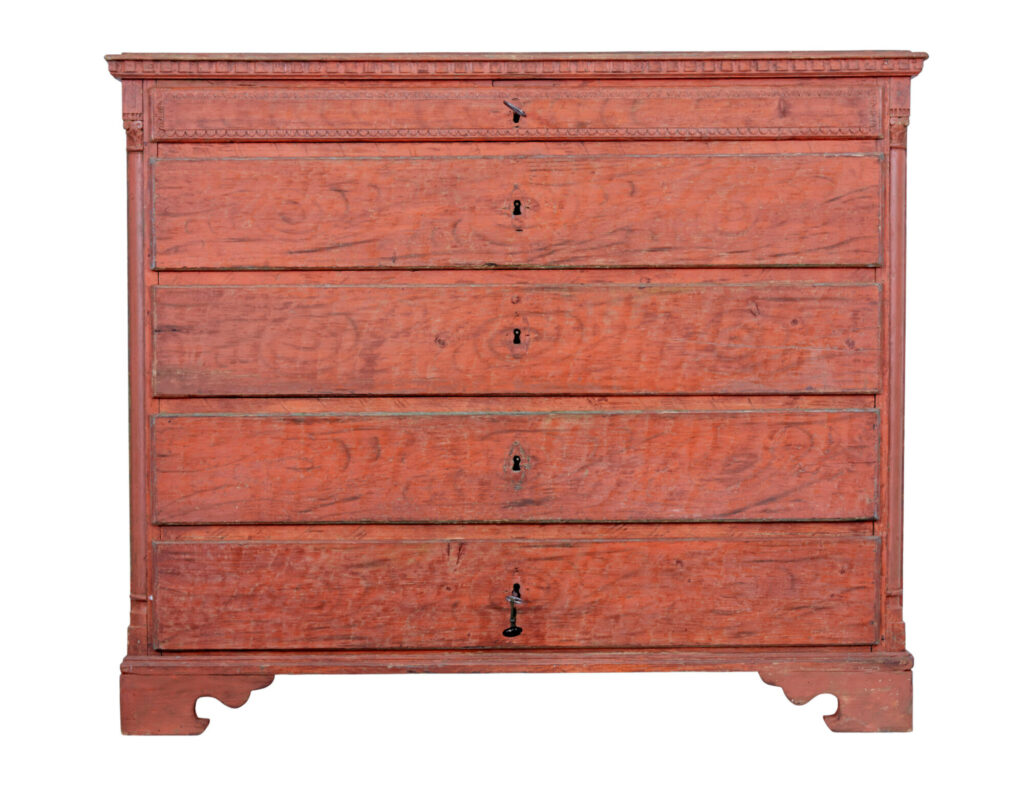 Late 18th Century Swedish Gustavian Painted Chest of Drawers — image 10