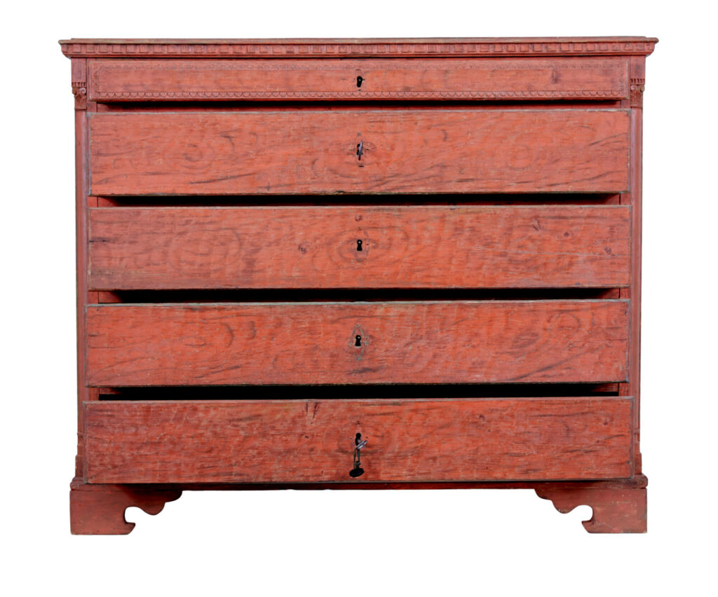 Late 18th Century Swedish Gustavian Painted Chest of Drawers — image 9