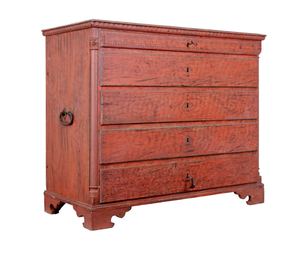 Late 18th Century Swedish Gustavian Painted Chest of Drawers