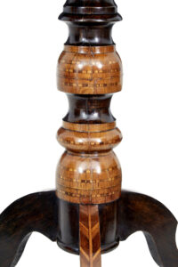 Late 19th Century Italian Walnut Sorrento Occasional Table — thumbnail 2