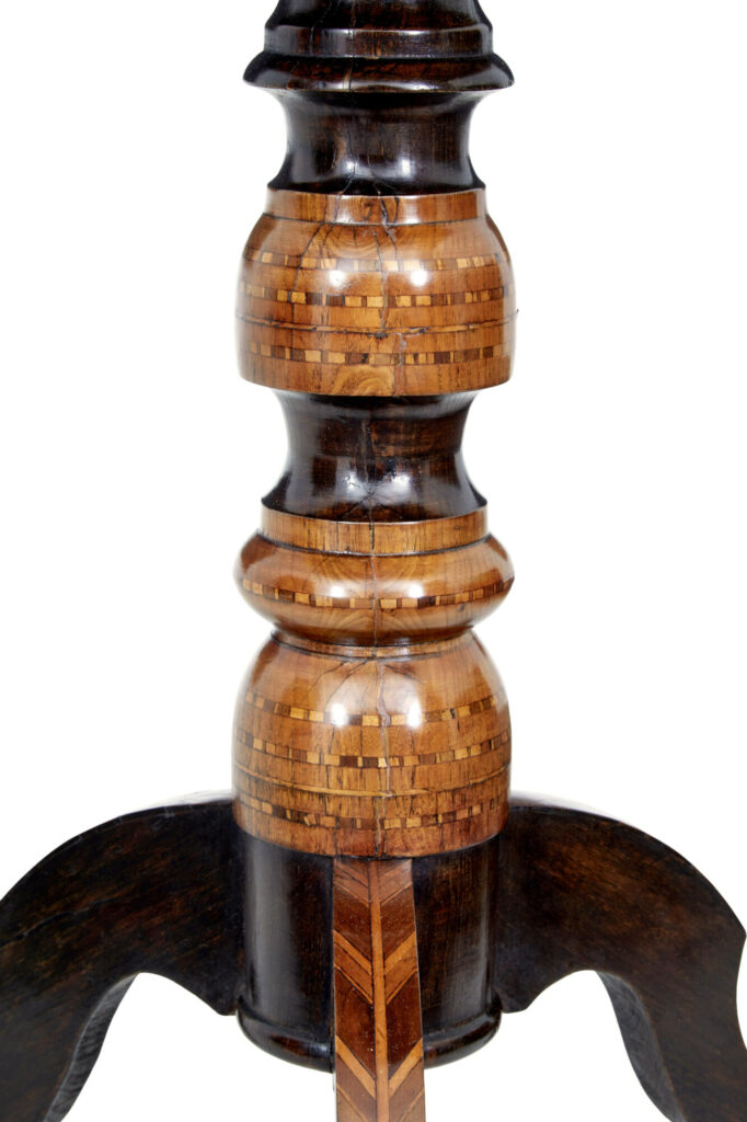 Late 19th Century Italian Walnut Sorrento Occasional Table — image 2