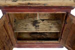 Swedish Early 19th Century Painted Pine Wall Cupboard — thumbnail 2