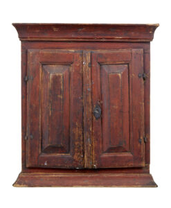 SWEDISH EARLY 19TH CENTURY PAINTED PINE WALL CUPBOARD