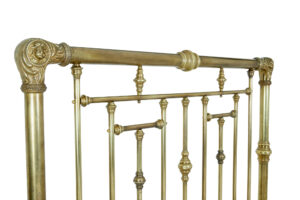 American 19th Century Ornate Brass Double Bed — thumbnail 11