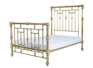 American 19th Century Ornate Brass Double Bed — thumbnail 6