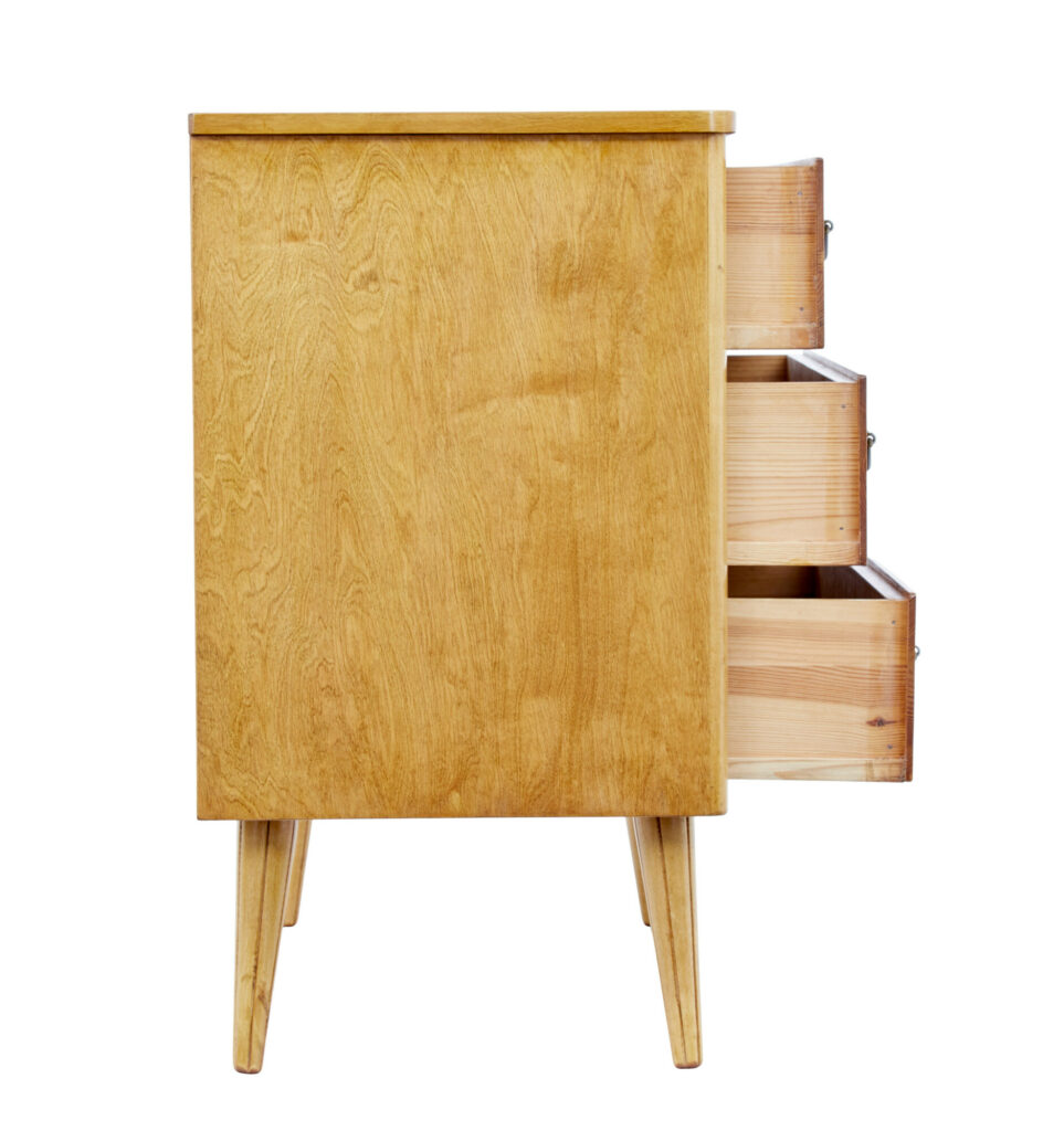 1960’s Scandinavian Birch Chest of Drawers — image 4