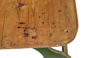 19th Century Painted Pine Swedish Trestle Table — thumbnail 6