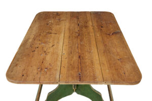 19th Century Painted Pine Swedish Trestle Table — thumbnail 8