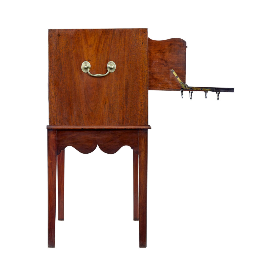 Early 19th Century Campaign Chest on Stand — image 2