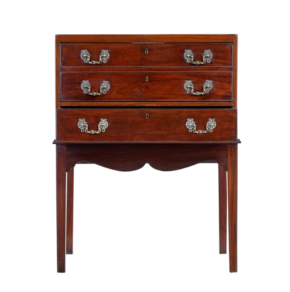 Early 19th Century Campaign Chest on Stand — image 5
