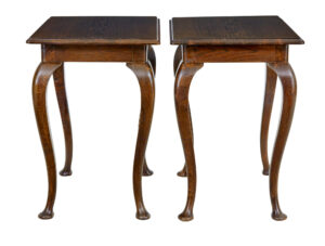 Pair of Early 20th Century Oak Side Tables — thumbnail 4