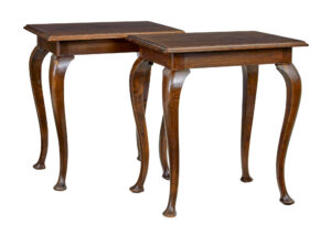 Pair of Early 20th Century Oak Side Tables — thumbnail 1