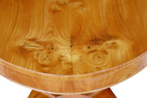 Elm Scandinavian 19th Century Oval Center Table — thumbnail 6