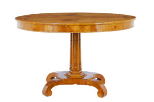 Elm Scandinavian 19th Century Oval Center Table — thumbnail 3
