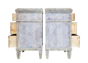 Pair of 19th Century Painted Pine Swedish Chest of Drawers — thumbnail 10