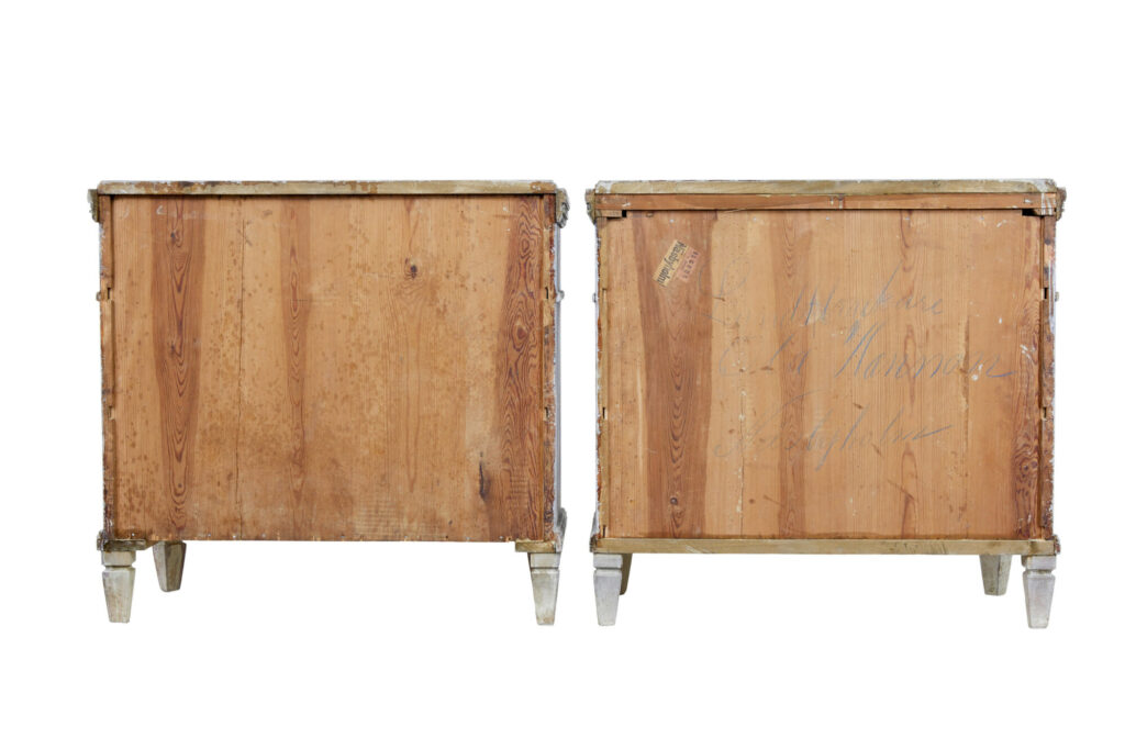 Pair of 19th Century Painted Pine Swedish Chest of Drawers — image 8