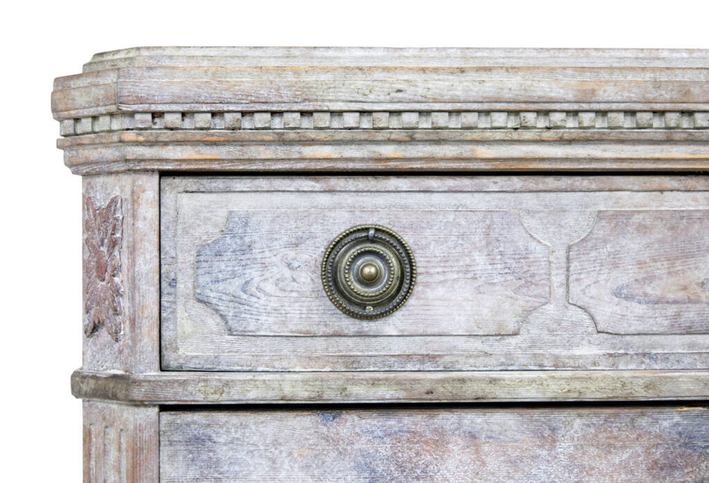 Pair of 19th Century Painted Pine Swedish Chest of Drawers — image 7