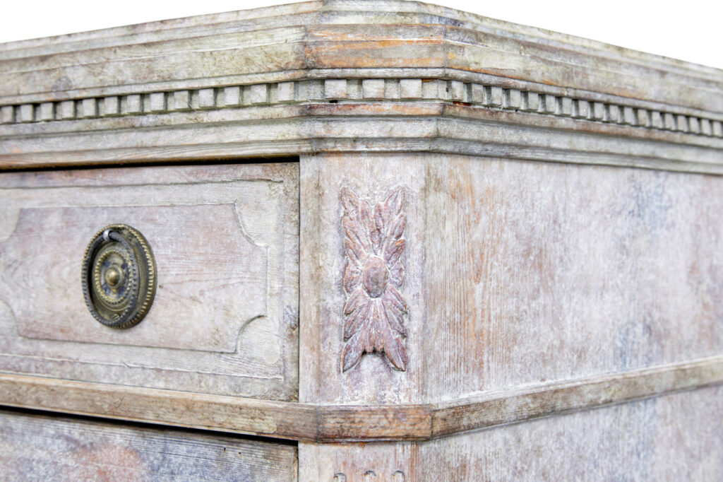 Pair of 19th Century Painted Pine Swedish Chest of Drawers — image 5