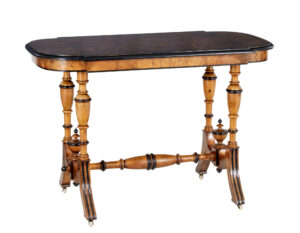 Late 19th Century Aesthetic Movement Walnut Occasional Table — thumbnail 1
