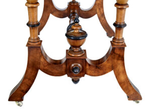 Late 19th Century Aesthetic Movement Walnut Occasional Table — thumbnail 3