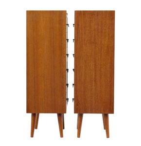 Pair of Mid 20th Century Scandinavian Teak Chest of Drawers — thumbnail 4