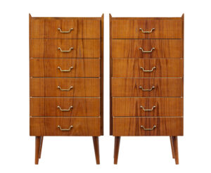 Pair of Mid 20th Century Scandinavian Teak Chest of Drawers — thumbnail 2