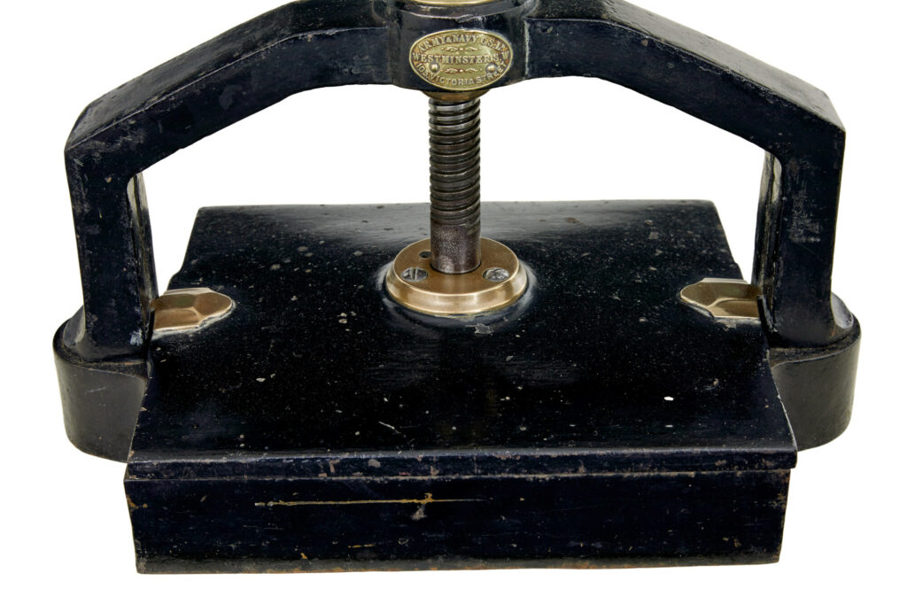 19th Century Cast Iron Book Press by Army and Navy Csl — image 2