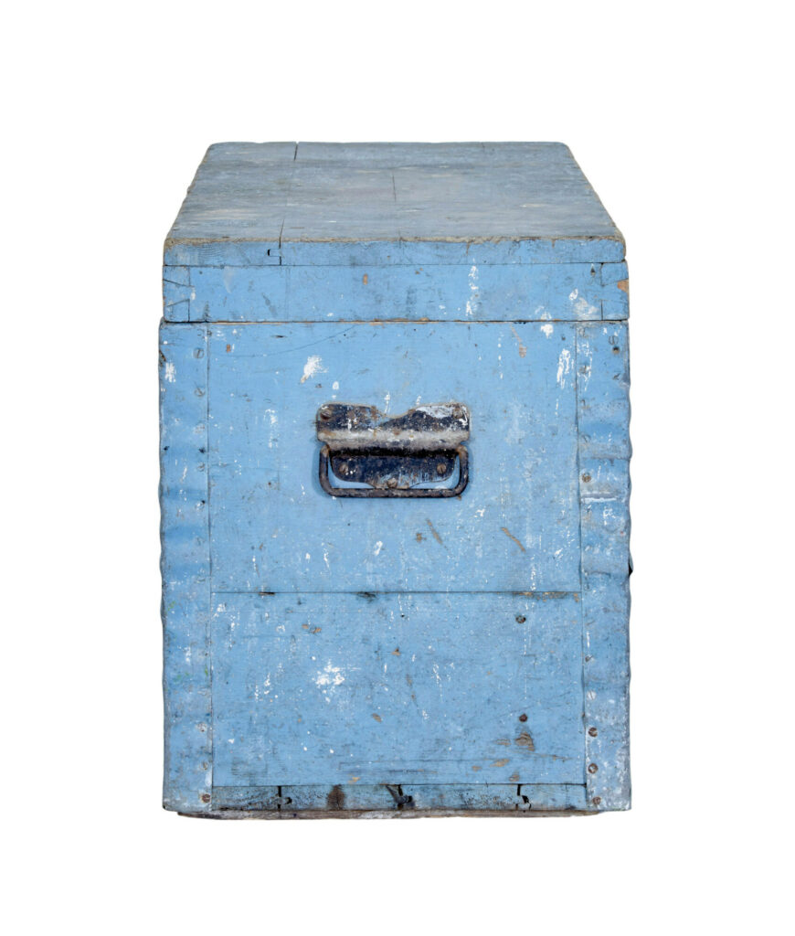 19th Century Swedish Painted Pine Tool Box — image 9