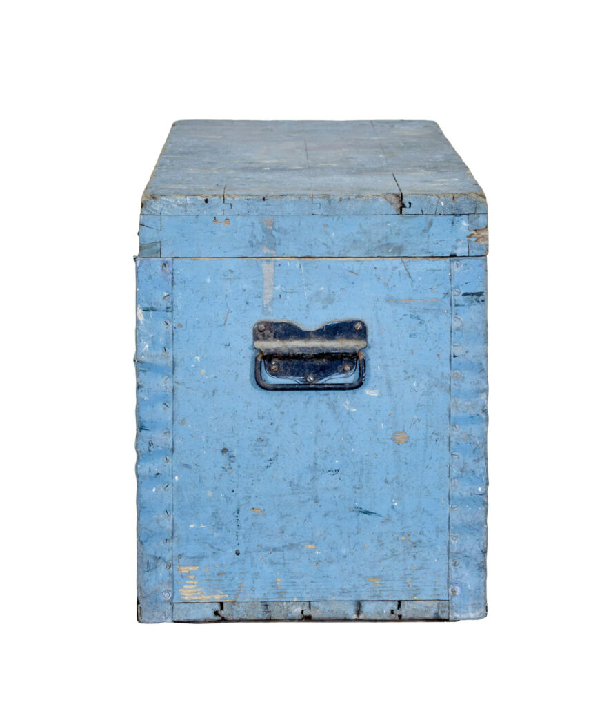 19th Century Swedish Painted Pine Tool Box — image 7