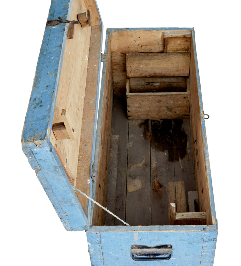 19th Century Swedish Painted Pine Tool Box — image 5
