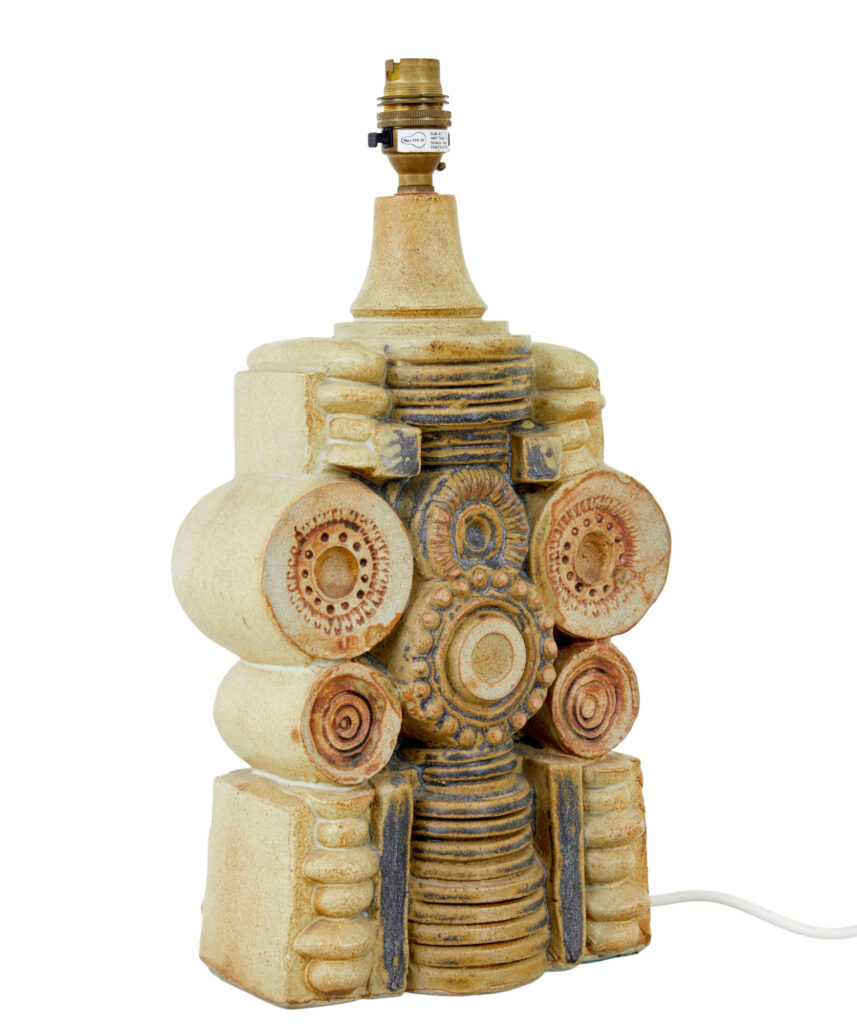 1970’s Brutalist Table Lamp by Bernard Rooke