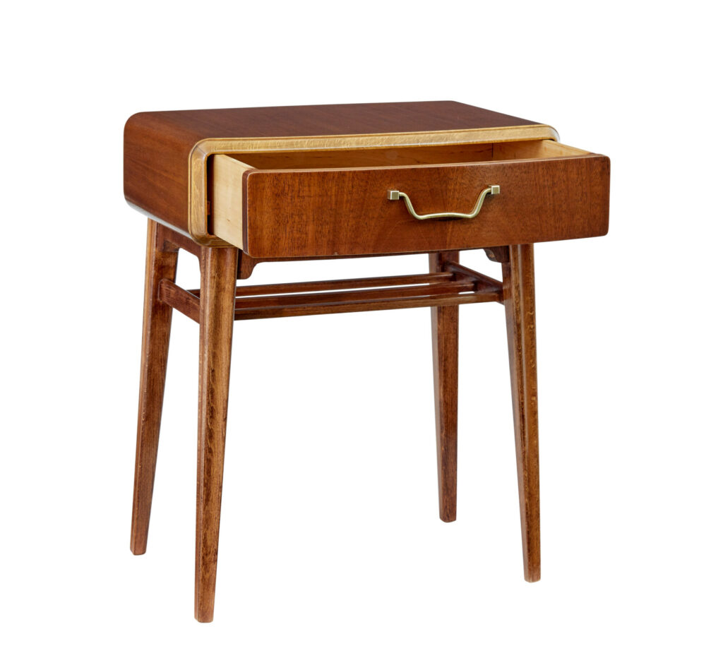 Mid 20th Century Mahogany Bedside Table by Bodafors — image 7