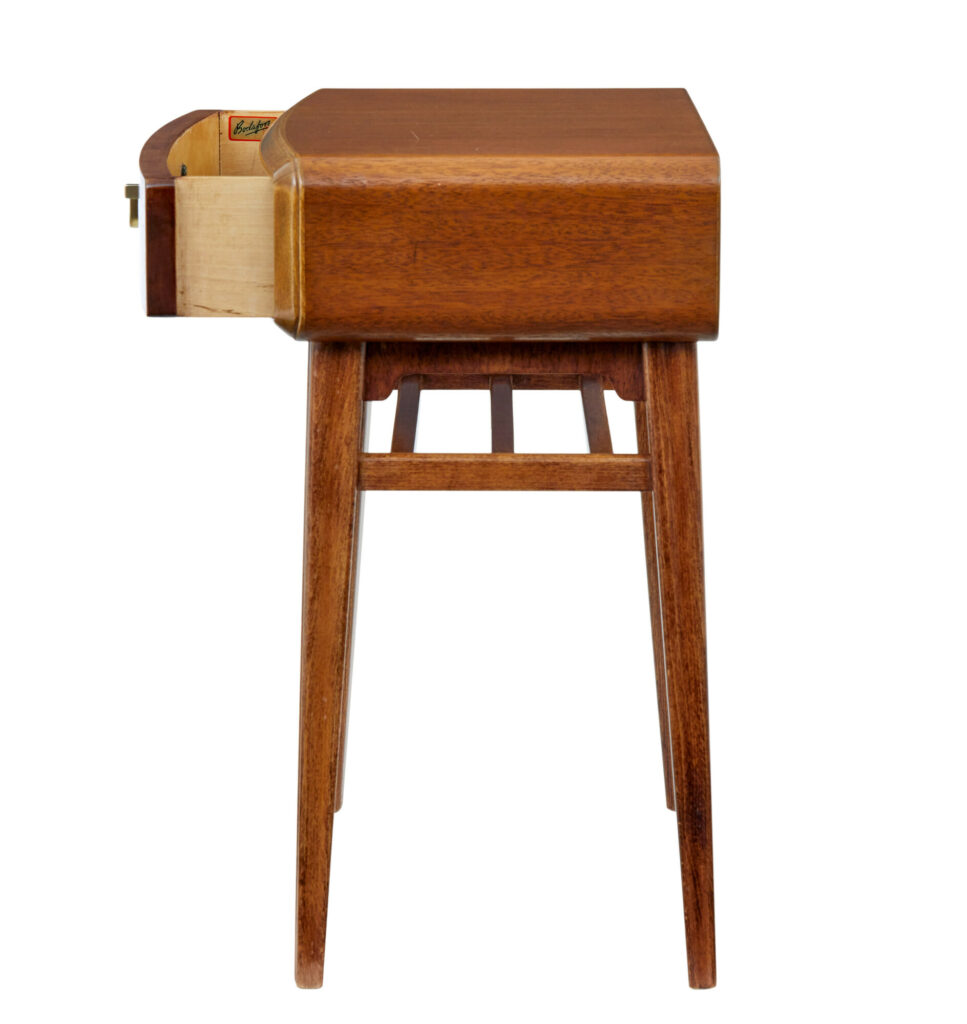 Mid 20th Century Mahogany Bedside Table by Bodafors — image 5