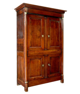 19th Century French Empire Fruitwood Armoire Cupboard — thumbnail 1