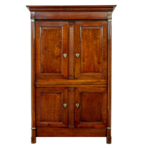 19th Century French Empire Fruitwood Armoire Cupboard — thumbnail 10