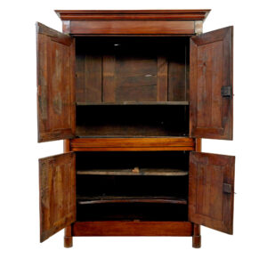 19th Century French Empire Fruitwood Armoire Cupboard — thumbnail 9