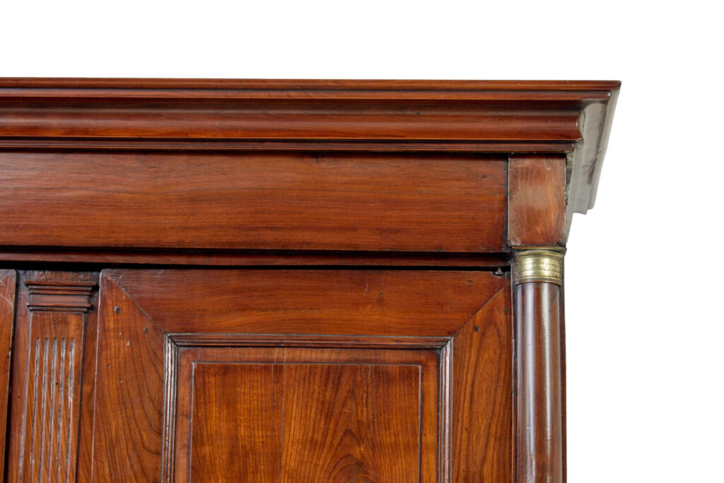 19th Century French Empire Fruitwood Armoire Cupboard — image 2