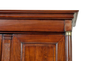 19th Century French Empire Fruitwood Armoire Cupboard — thumbnail 2
