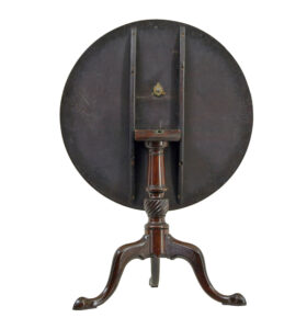 Early 19th Century Mahogany Tilt Top Occasional Table — thumbnail 4