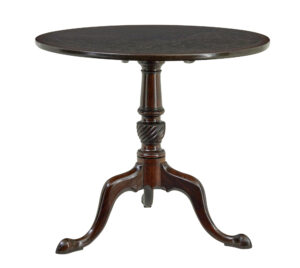 Early 19th Century Mahogany Tilt Top Occasional Table — thumbnail 2