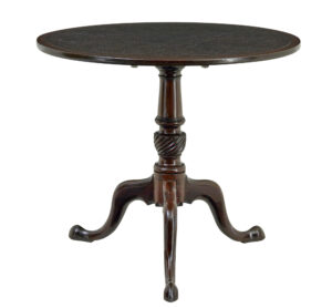 Early 19th Century Mahogany Tilt Top Occasional Table — thumbnail 1