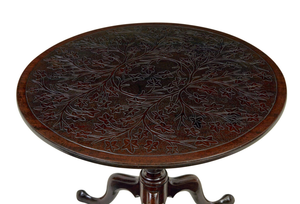 Early 19th Century Mahogany Tilt Top Occasional Table — image 7